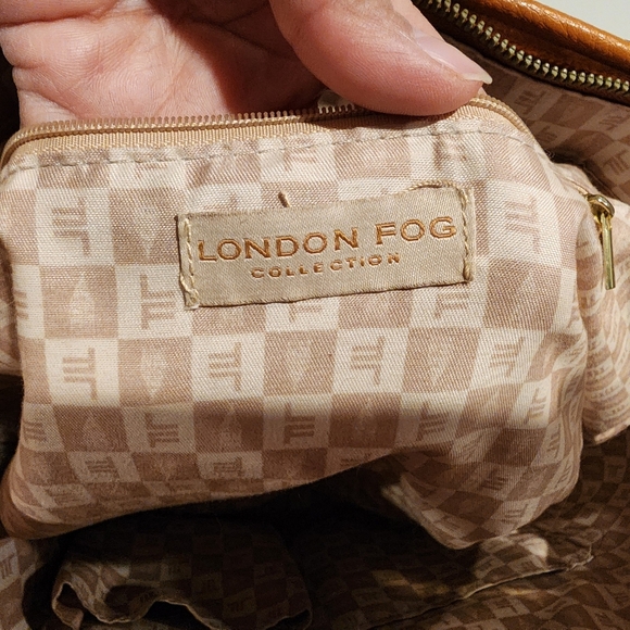 London Fog Alisa Jute Straw Tote Handbag - Picture 12 of 14